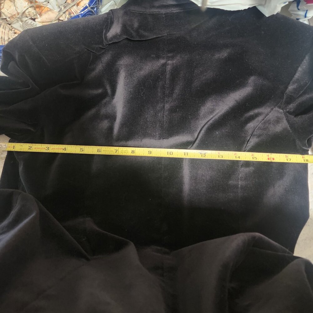 Sitewide sale  Black Velvet long jacket size 8 - Picture 11 of 11